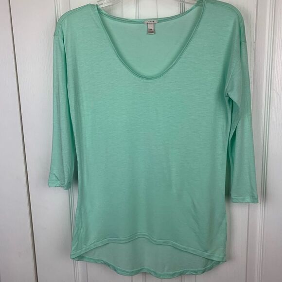 J Crew 3/4 Sleeve Tee - Picture 1 of 3